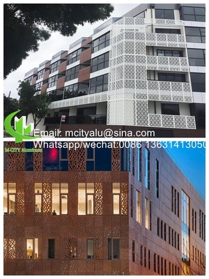 2mm 두께의 레이저 절단으로 정면 장벽을 위한 알루미늄 구멍 판