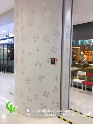 3mm 두께의 뚫린 판을 가진 커튼 벽면 벽판