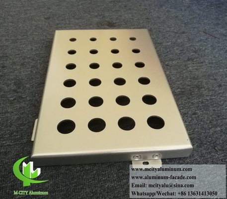 외부 벽장판 알루미늄 엽 판 perforated panel with PVDF coating