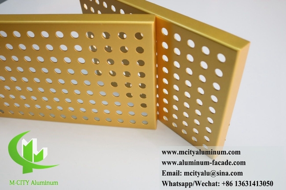 외부 벽장판 알루미늄 엽 판 perforated panel with PVDF coating