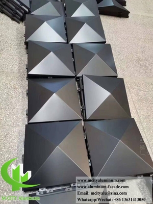 3D 금속 클래싱 CNC 절단 패턴으로 알루미늄 패널 외관 장식