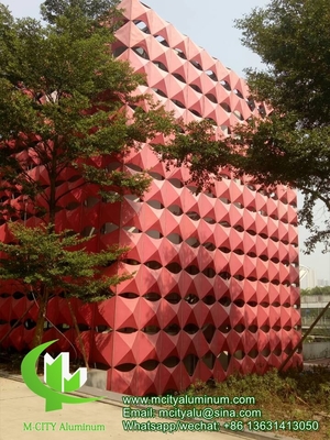 파우더로 코팅 된 알루미늄 perforated sceen 3mm 금속 판과 함께 발코니를 위한 파우더로 코팅 된