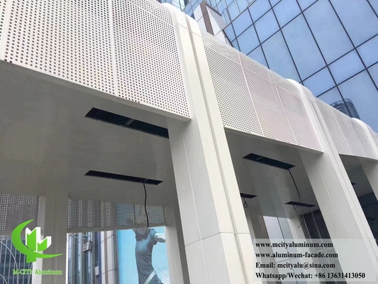 건축 뚫린 엽 알루미늄 정면 시스템 PVDF 슈퍼 내구성 코팅