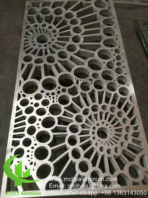 금속 알루미늄 구멍 패널 전면 사생활 보호 스크린 울타리 두께 2mm 금속 구멍 스크린