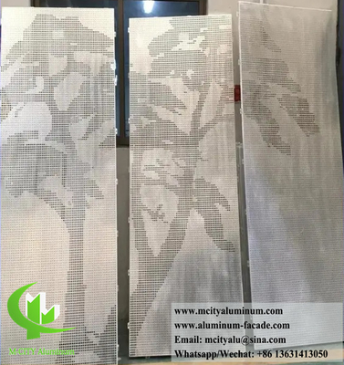 사용자 정의 할 수 있는 구멍 뚫린 알루미늄 정면 설치 및 유지 보수