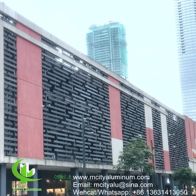 FOSHAN PVDF 건물 외관용으로 사용되는 금속 알루미늄 구멍이 난 비 표준 패널