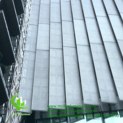 FOSHAN PVDF 건물 외관용으로 사용되는 금속 알루미늄 구멍이 난 비 표준 패널