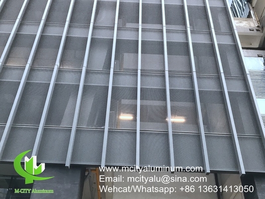 PVDF 건물 외관용으로 사용되는 금속 알루미늄 구멍이 난 비표준 패널