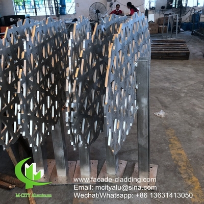 10mm 파우더 코팅 금속 알루미늄 홀리 패널 클래싱