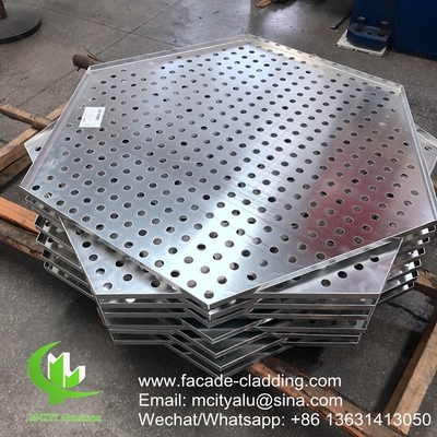 3mm 파우더 코팅 금속 알루미늄 구멍 패널 외관 표면