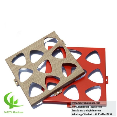 모든 건물용 맞춤형 알루미늄 표면 클래싱 3D 디자인 구멍 CNC gravure