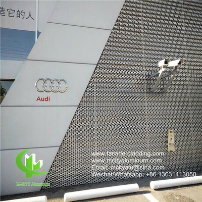 AUDI TERMINAL 정면 뚫린 벽 엽지 금속 알루미늄 패널