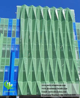 독특한 건축물 을 위한 혁신적 인 구멍 뚫린 알루미늄 정면 및 클레이딩