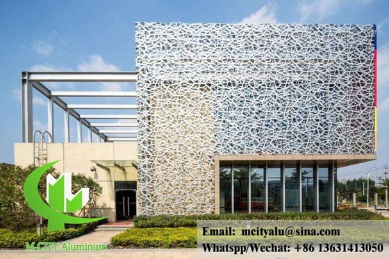 외형 둥근 구멍 perforated 금속 판 aluminum panel for facade or ceiling