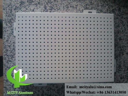 외형 둥근 구멍 perforated 금속 판 aluminum panel for facade or ceiling