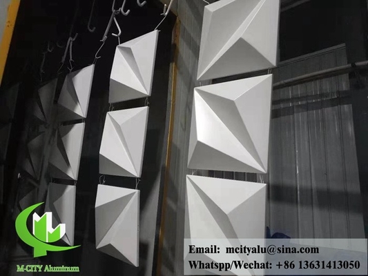 건축용 3D 알루미늄 패널 전면 장단용 맞춤형 디자인 형성 시트