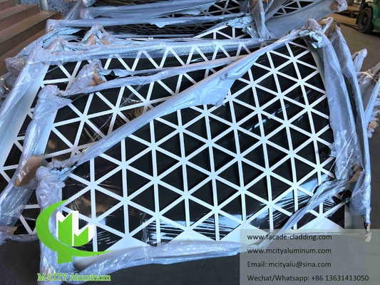 금속 CNC 절단 패널 알루미늄 플루오르 탄소 판 perforated 패널 커튼 벽면 위장