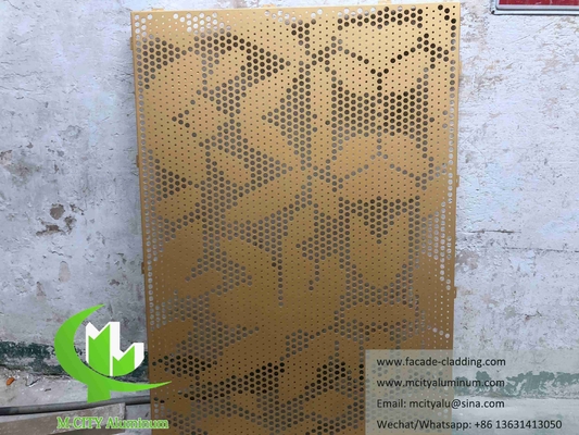 외관 건축용 알루미늄 표면 perforated panel for cladding