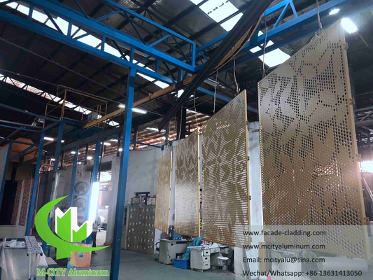 외관 건축용 알루미늄 표면 perforated panel for cladding