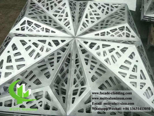 호텔 외관용 3D 알루미늄 패널 사용자 정의 금속 판 제조자