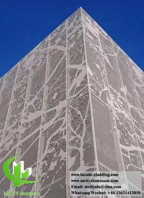 CNC 알루미늄 시트 벽장용 건축 알루미늄 정면 레이저 절단 구멍 뚫린 시트