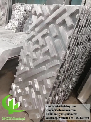 호텔 외관용 3D 알루미늄 패널 사용자 정의 금속 판 제조자