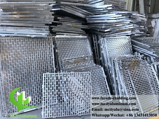 CNC 펀칭 패널 알루미늄 플루오로카본 뚫린 패널 커튼 벽면