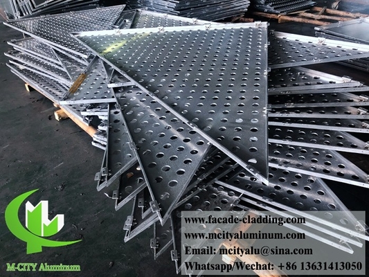 CNC perforated sheet metal 외관 알루미늄 엽판 정면 부착 3mm