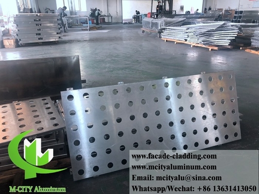 CNC perforated sheet metal 외관 알루미늄 엽판 정면 부착 3mm