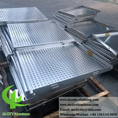 CNC perforated sheet metal 외관 알루미늄 엽판 정면 부착 3mm