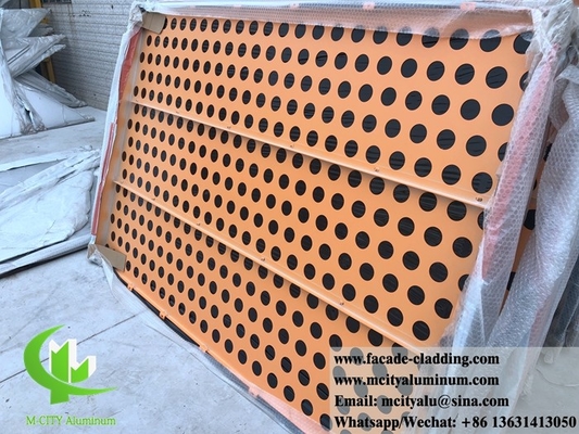 CNC Architectural perforated sheet metal Outdoor aluminum sheet facade cladding 3mm folded (CNC 건축물 perforated sheet metal) 옥외 알루미늄 시트 프래시드 클래딩 3mm 접힌