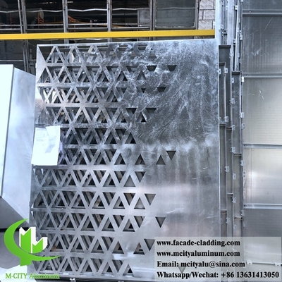 CNC Architectural perforated sheet metal Outdoor aluminum sheet facade cladding 3mm folded (CNC 건축물 perforated sheet metal) 옥외 알루미늄 시트 프래시드 클래딩 3mm 접힌
