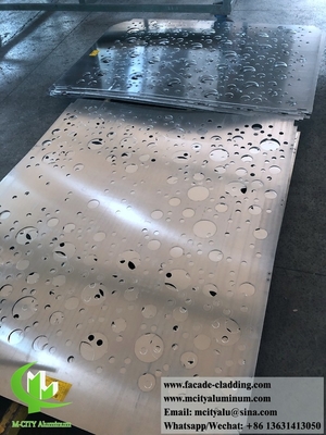 펀칭 장식 패턴 스크린 알루미늄 물질 경직 방지