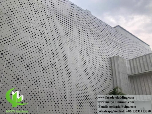 금속 정면 알루미늄 판 perforated panel curtain wall for facade cladding
