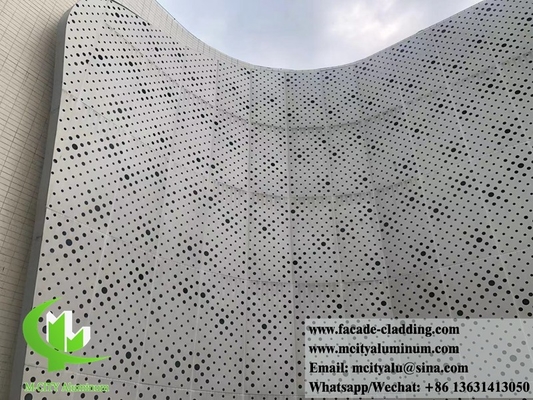 금속 정면 알루미늄 판 perforated panel curtain wall for facade cladding