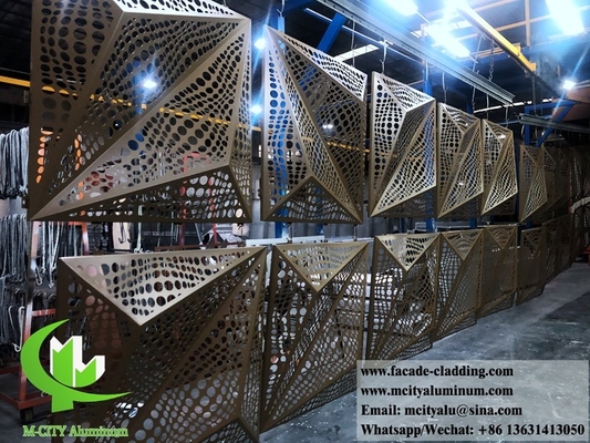 호텔 외관용 3D 모양 알루미늄 패널 사용자 정의 금속 판 중국 제조업체