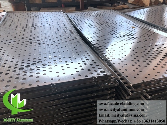 중국 3mm 금속 perforated 알루미늄 패널 파우더로 코팅 알루미늄 정형 패널