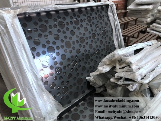 중국 3mm 금속 perforated 알루미늄 패널 파우더로 코팅 알루미늄 정형 패널