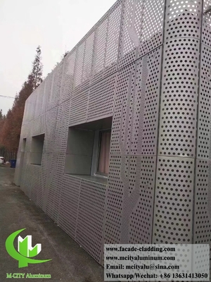 알루미늄 엽 플루오로카본 뚫린 패널 커튼 워어