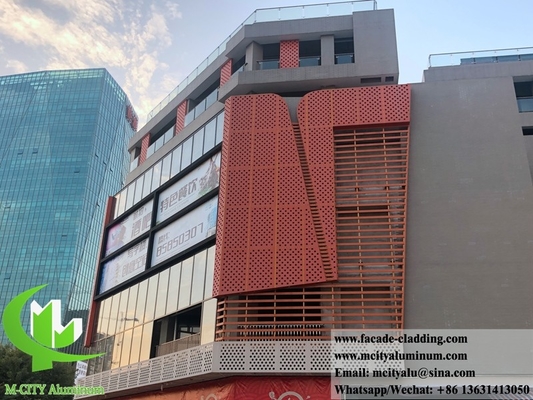 중국 뚫린 금속 클래싱 패널 금속 정면 3mm 알루미늄 장판