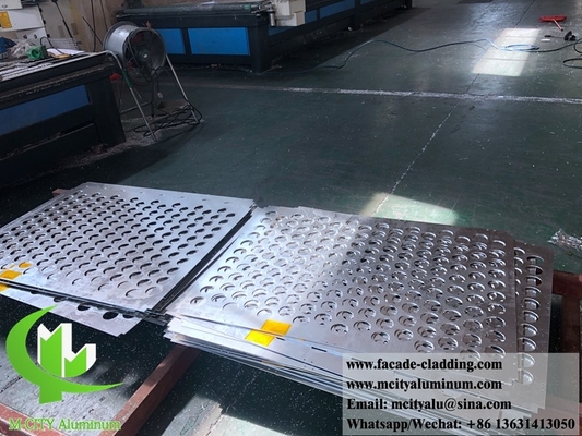 건물 표면용 3D 접힌 알루미늄 패널