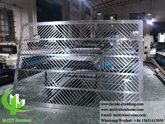 CNC 구멍 알루미늄 스크린 금속 판 알루미늄 패널 정면 접착 4mm