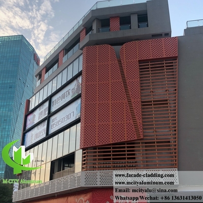 외관 벽 천장 금속 정면 알루미늄 패널 perforated sheet 공급 업체 중국