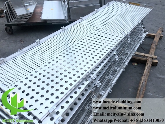 CNC 구멍 알루미늄 스크린 금속 판 알루미늄 패널 정면 접착 4mm