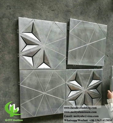 건물 표면용 3D 접힌 알루미늄 패널
