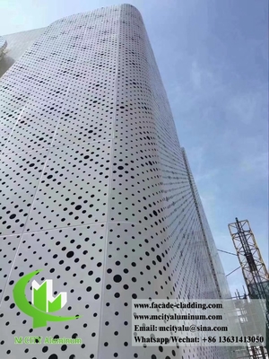 3mm 구멍 뚫린 금속판 벽면 알루미늄 벽 천장 프로젝트