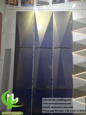 금속 정면 공장 구멍 알루미늄 클래싱 패널 벽 정면 알루미늄 장판