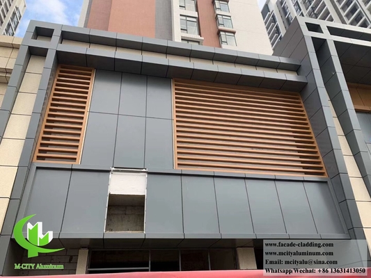 고체 벽 엽지 금속 패널 알루미늄 정면 조각 색상 3mm 두께