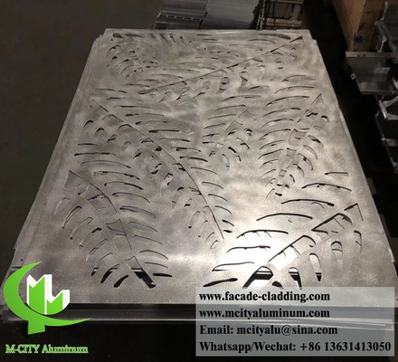 CNC 조각 장식 스크린 홀 패턴 알루미늄 재료 경직 방지