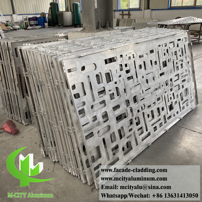 금속 스크린 perforating aluminum perforated panels for wall clad facade (벽에 가려진 외관용 알루미늄 펀싱 패널)